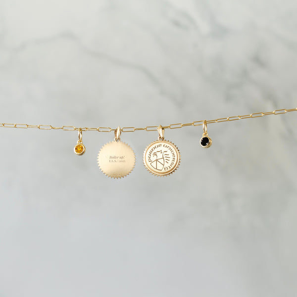 Purdue Sunburst Bundle with gemstones