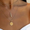 Alabama Sunburst Pendant on figure