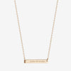 St. Lawrence Fides et Veritas Horizontal Bar Necklace