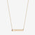 St. Lawrence Fides et Veritas Horizontal Bar Necklace