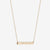 St. Lawrence Fides et Veritas Horizontal Bar Necklace