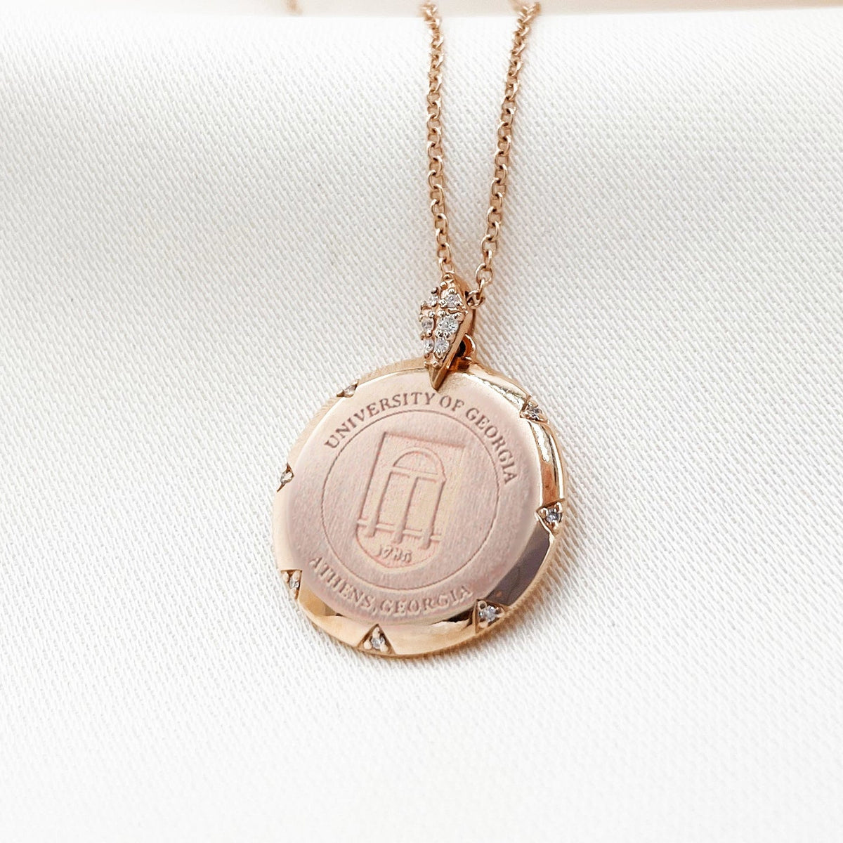 UGA 7-Point Diamond Pendant