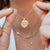 Purdue 7-Point Diamond Necklace on figure