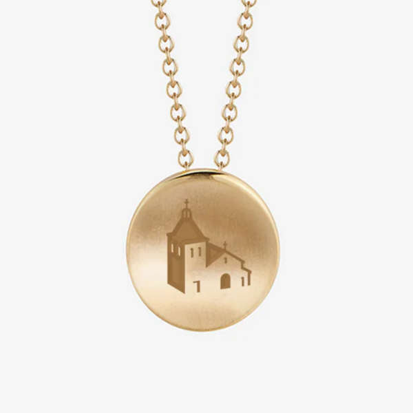 Santa Clara Mission Church Necklace