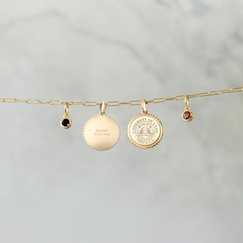 Utah Sunburst Pendant with gemstones