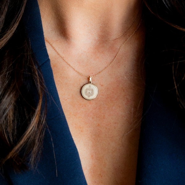 Naval Academy Crest Sunburst Pendant