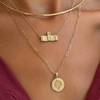 Fordham Sunburst Pendant on figure