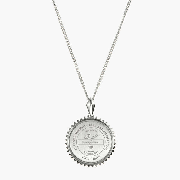 Alabama A&M Sunburst Sterling Silver Necklace