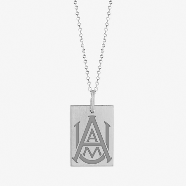 Alabama A&M Rectangle necklace Gold