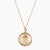 14K Gold and Gold Vermeil Alpha Delta Pi ADPi Sunburst Crest Necklace