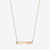 Alpha Delta Pi Horizontal Bar Necklace in Cavan Gold and 14K Gold