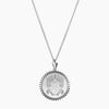 Silver Alpha Gamma Delta Sunburst Crest Necklace