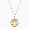 Vermeil 14K Gold Alpha Gamma Delta Sunburst Crest Necklace