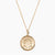 Vermeil 14K Gold Alpha Gamma Delta Sunburst Crest Necklace