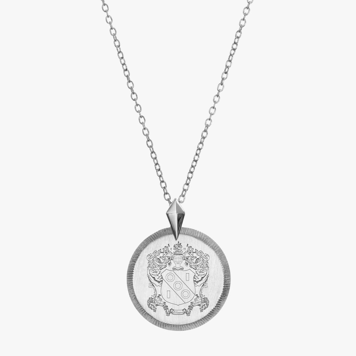 Silver Alpha Gamma Delta Florentine Necklace Petite