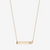 Alpha Gamma Delta Horizontal Bar Necklace in Cavan Gold and 14K Gold