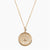 Gold Alpha Kappa Psi Sunburst Crest Necklace