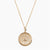 Gold Alpha Kappa Psi Sunburst Crest Necklace