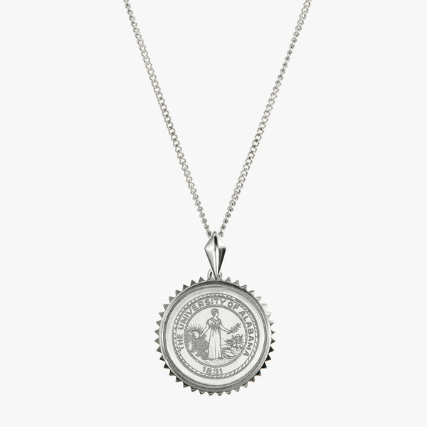 Alabama Sunburst Necklace with Cable Chain