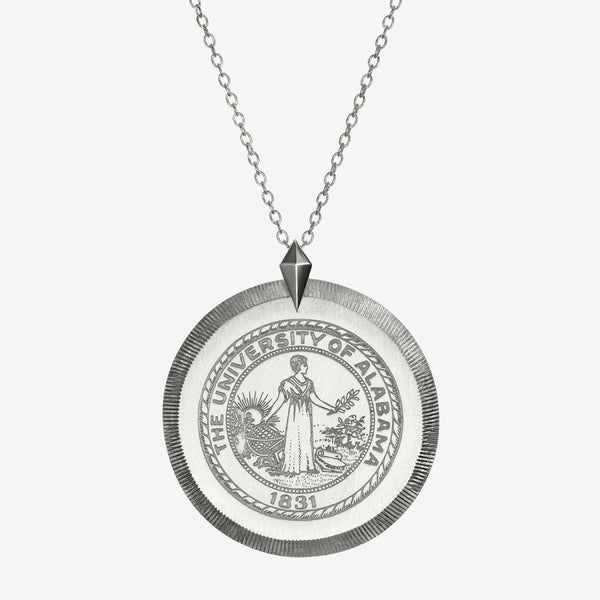 Silver Alabama Florentine Necklace Large