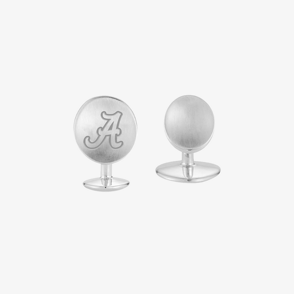 Alabama A Silver Cufflinks