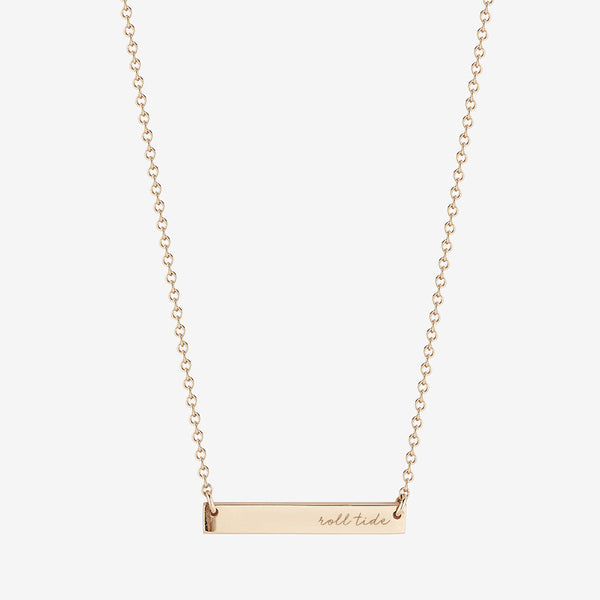 Alabama Roll Tide Horizontal Bar Necklace