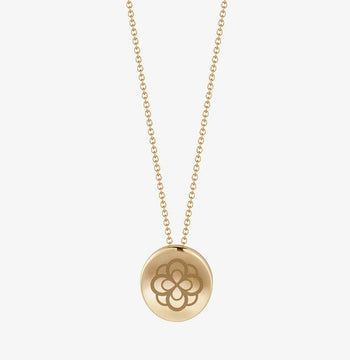 Alpha Omicron Pi Rose Necklace