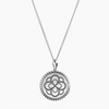 Alpha Omicron Pi Sunburst Rose Pendant