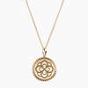 Alpha Omicron Pi Sunburst Rose Pendant