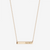 Alpha Omicron Pi Horizontal Bar Necklace in Cavan Gold and 14K Gold
