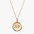 Gold Alpha Phi Sunburst Letters Necklace