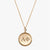 Gold Alpha Phi Sunburst Letters Necklace