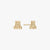 Arizona A Stud Earring Pair Gold 