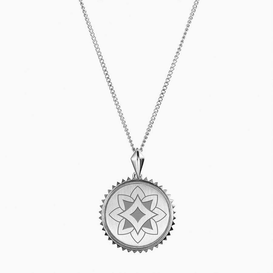 Alpha Sigma Alpha Logo Sunburst Pendant