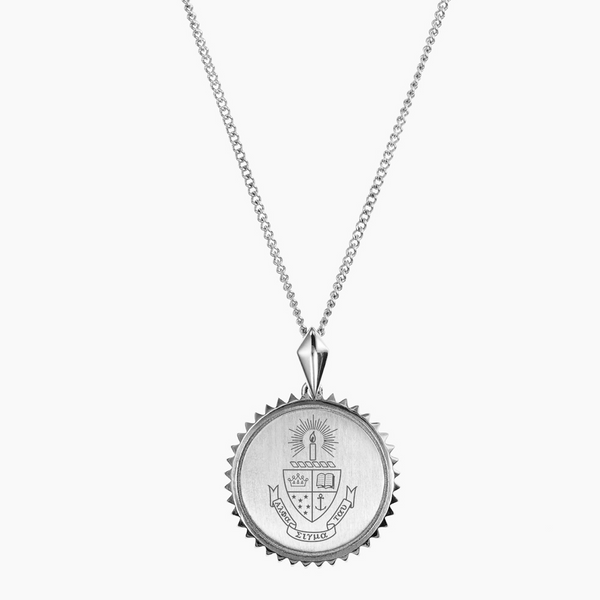 Alpha Sigma Tau Sunburst Crest Necklace