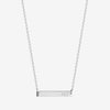 Alpha Sigma Tau Horizontal Bar Necklace in Sterling Silver