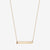 Alpha Sigma Tau Horizontal Bar Necklace in Cavan Gold and 14K Gold