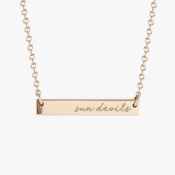 ASU Sun Devils Horizontal Bar Necklace
