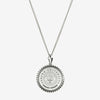 Silver Auburn Sunburst Crest Necklace