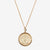 Gold Auburn Sunburst Crest Necklace