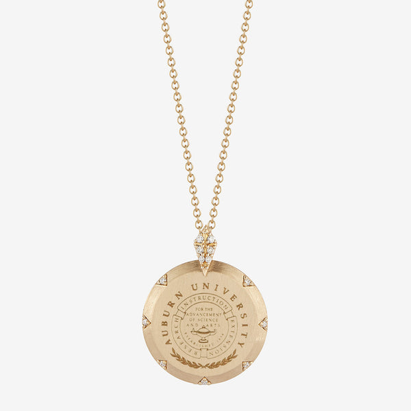 Auburn 7-Point Diamond Pendant