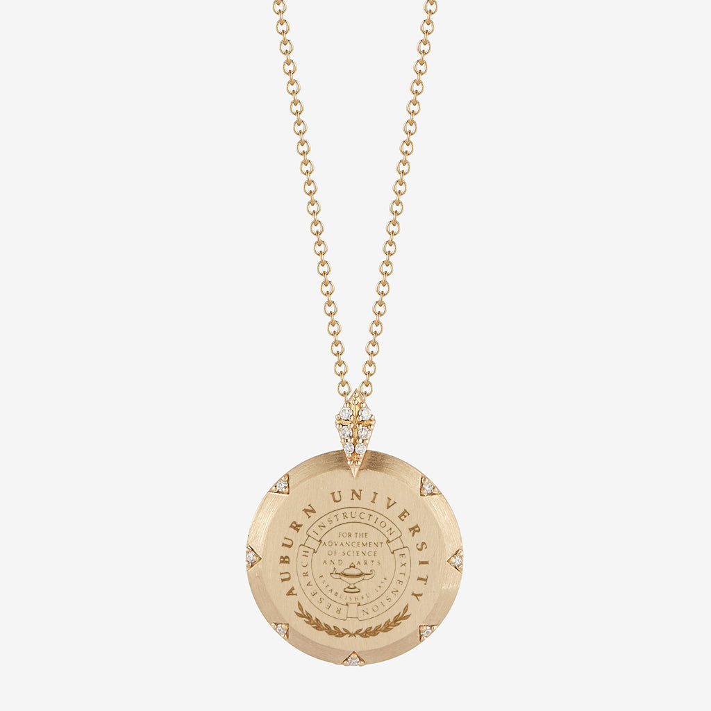 Auburn 7-Point Diamond Pendant