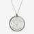 Silver Florentine Crest Necklace Large
