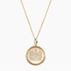 Gold Alpha Xi Delta Sunburst Crest Necklace