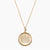 Gold Alpha Xi Delta Sunburst Crest Necklace