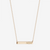 Alpha Xi Delta Horizontal Bar Necklace in Cavan Gold and 14K Gold