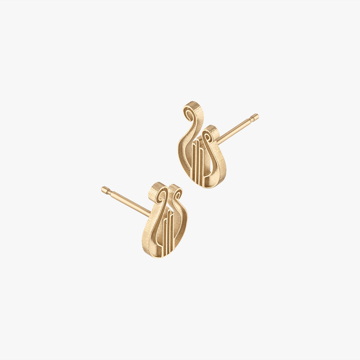 Alpha Chi Omega Lyre Stud Earrings