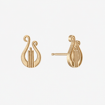Alpha Chi Omega Lyre Earrings
