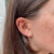Texas A&M Reveille Stud Earring shown on figure in gold