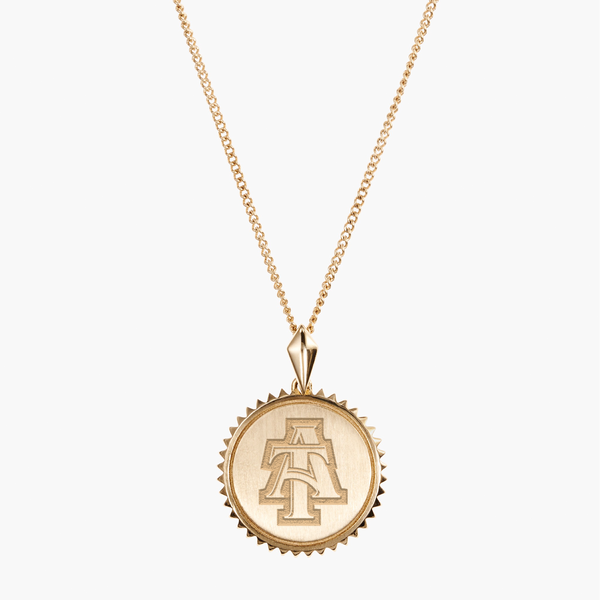 North Carolina A&T Logo Sunburst Pendant